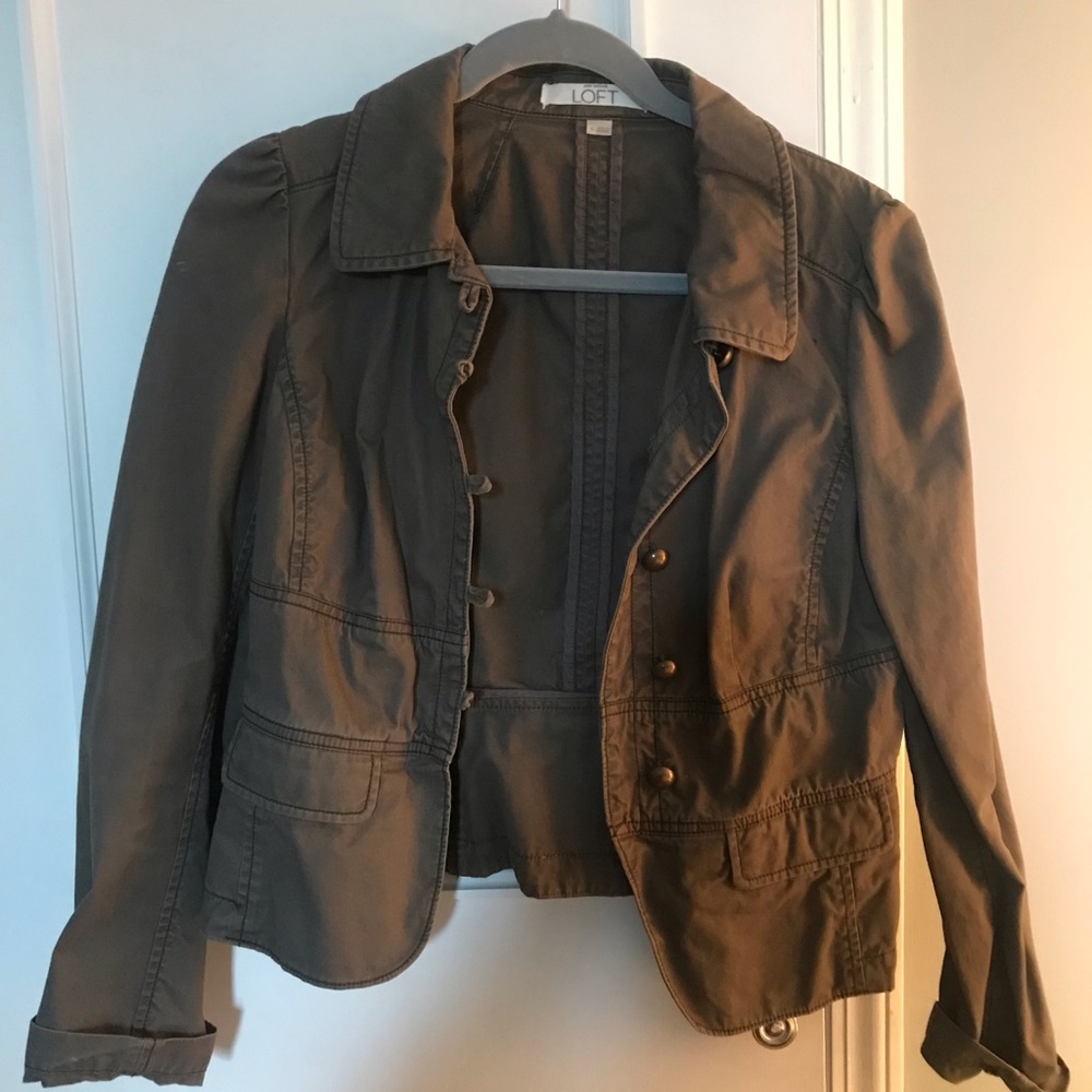 Green Loft Blazer/Jacket Size 4.